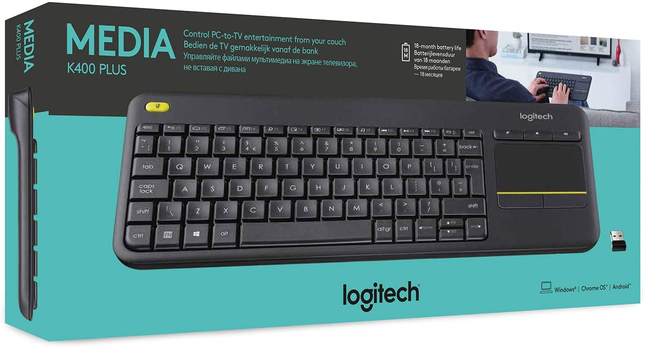 Logitech K400 Plus Wireless Touch Keyboard