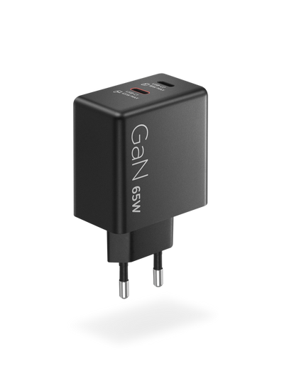 Lenovo Dual USB-C 65W GaN Charger Black (40AW065BEU)