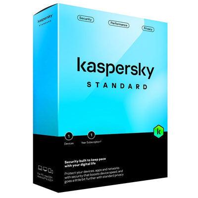 Kaspersky Standard Antivirus – 1 Device, 1 Year Subscription