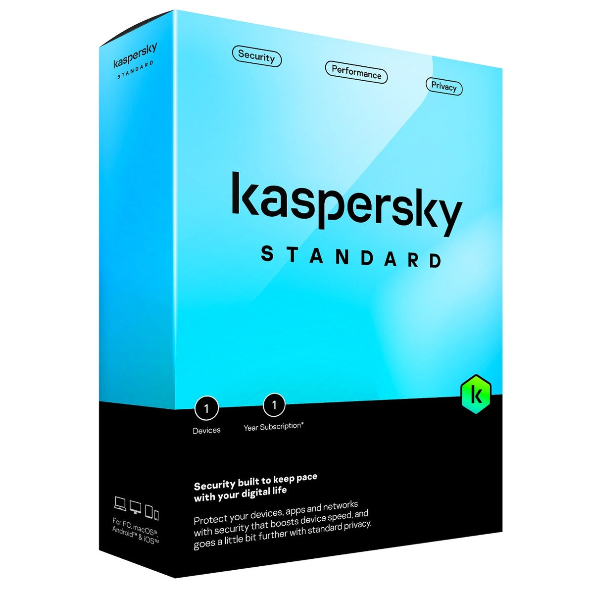 Kaspersky Standard Antivirus – 1 Device, 1 Year Subscription