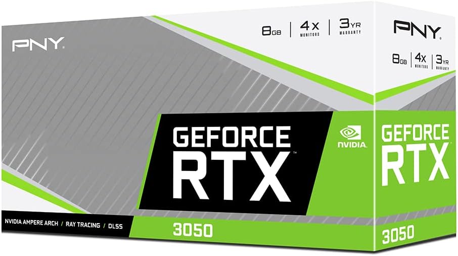 8GB PNY GeForce RTX™ 3050  Verto Dual Fan Graphics Card