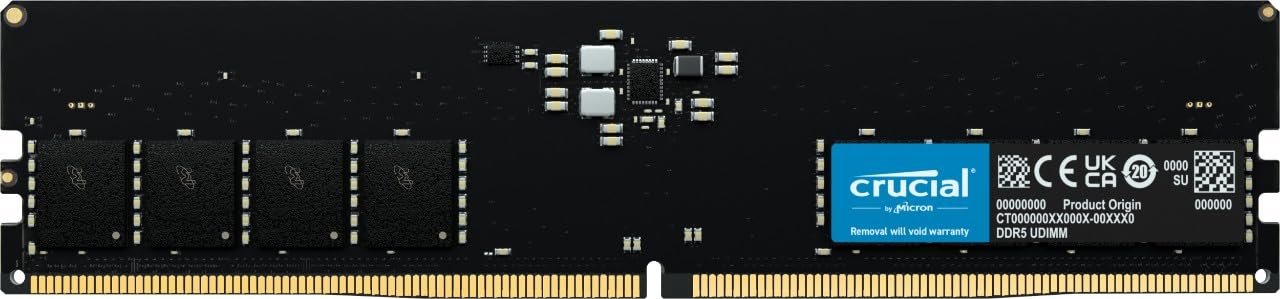 Crucial 16GB DDR5 4800MHz UDIMM Memory Desktop - CB16GU4800