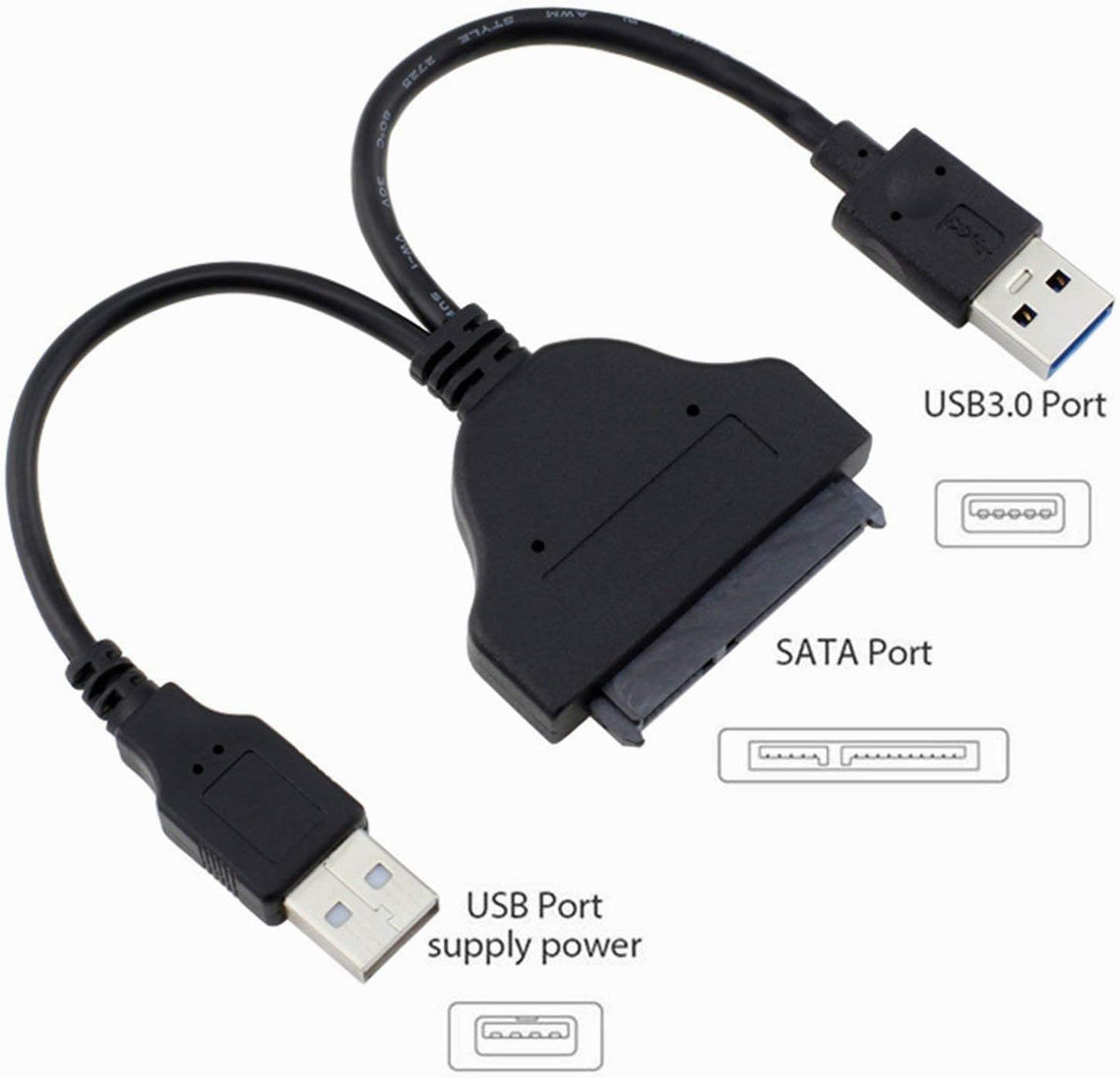 HAING HI-0339-U3C USB 3.0 TO SATA SSD Hard Disk Driver Power cable