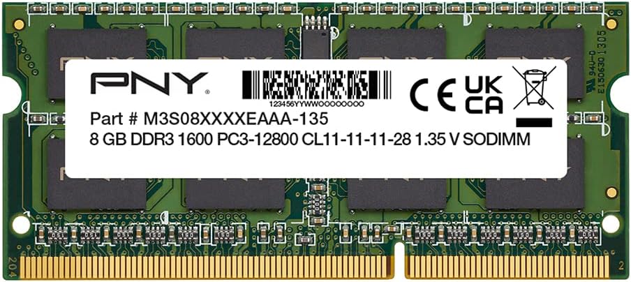 PNY Ram Notebook 8GB DDR3 12800 PNY 1600Mhz (MN8GSD31600) OEM