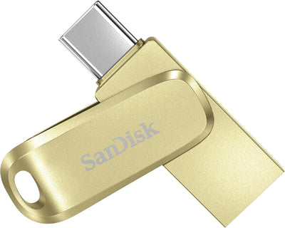 SanDisk 256GB Ultra Dual Drive Luxe USB Type-C - SDDDC4-256G-G46GD,GOLD
