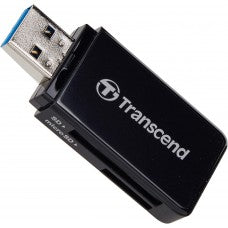 Transcend TS-RDF5K USB 3.1 SDHC/SDXC/MicroSDHC/SDXC Card Reader, Black