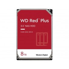 WD Red Plus 8TB NAS Hard Drive - 5400 RPM Class SATA 6Gb/s, CMR, 128MB Cache, 3.5 Inch - WD80EFPX