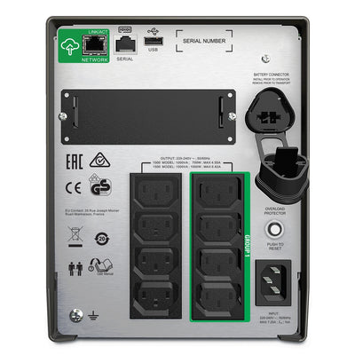 APC Smart-UPS SMT1500IC 1500VA 1000W Line Interactive Tower UPS 230V LCD SmartConnect