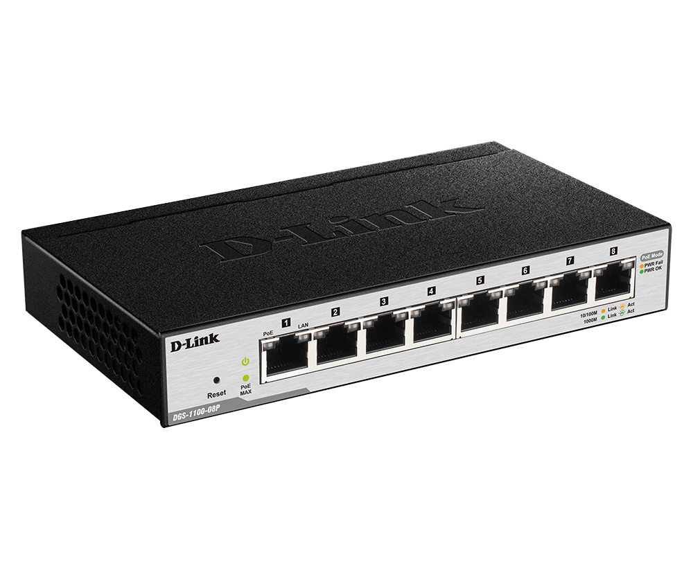 D-Link POE Switch 8 Port Gigabit Managed DGS-1100-08P in D-Link POE Switch 8 Port Gigabit Managed DGS-1100-08P in
