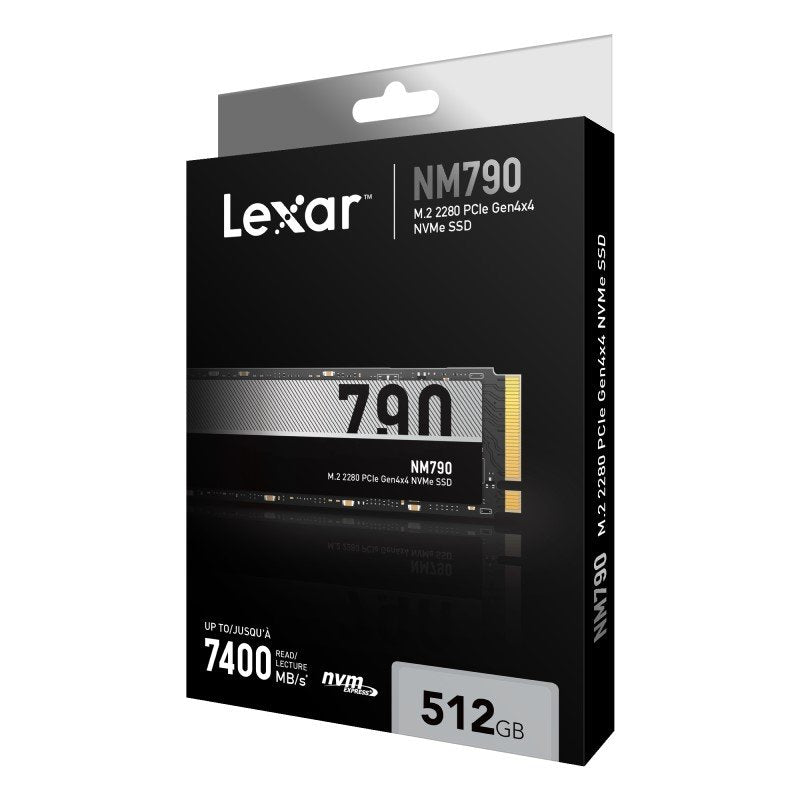 Lexar 512GB NM790 M.2 2280 PCIe Gen 4×4 NVMe SSD