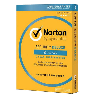 Norton Security Deluxe – 3 Devices, 1 Year Subscription