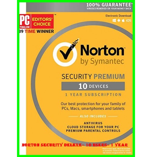 Norton Security Deluxe-10 User