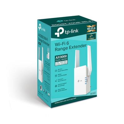 TP-Link RE705X (AX3000) Mesh Dual-Band WiFi 6 Extender-5GHz Gigabit LAN