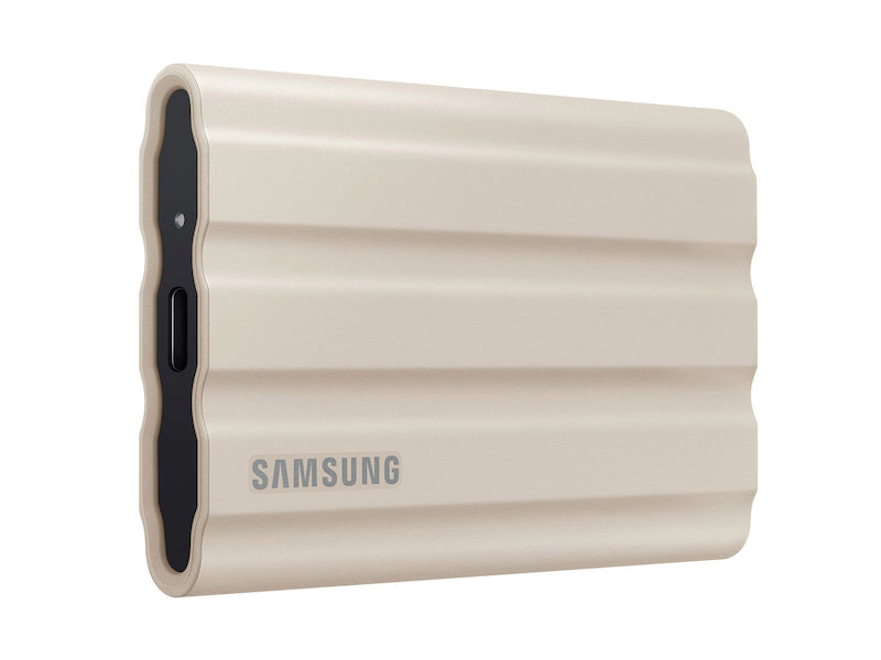 SAMSUNG 1TB External SSD T7 Portable Shield Beige MU-PE1T0K