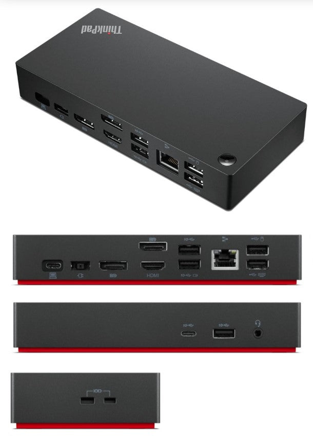 Lenovo ThinkPad Universal USB-C Dock Dual Display 90W Power Delivery (40AY0090UK)