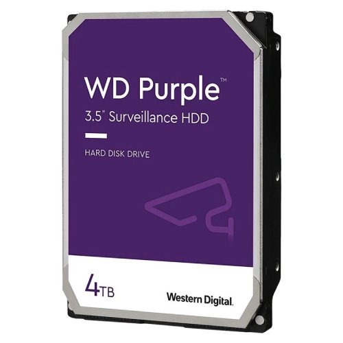 WD Purple 4TB Surveillance Hard Disk Drive - 5400 RPM Class SATA 6Gb/s 64MB Cache 3.5 Inch WD42PURU