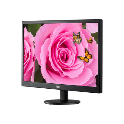 AOC E2070SW 19.5" TN Panel (1600X900) 60Hz 5ms Ultra Slim,Narrow Border,Monitor-VGA(With Hdmi to VGA Cable)