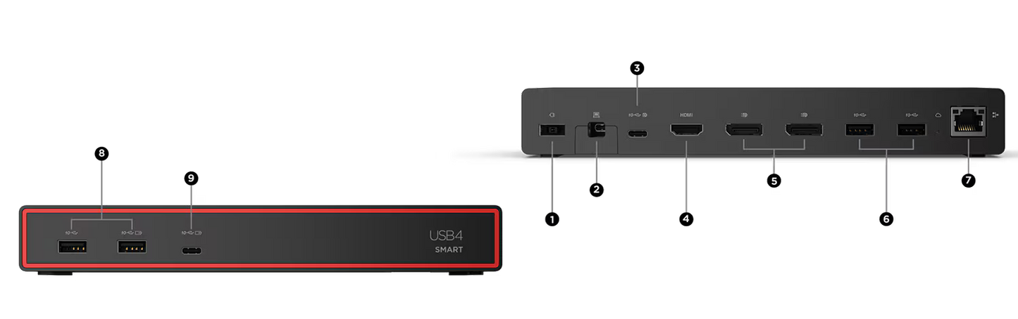 Lenovo ThinkPad Hybrid USB-C USB4 Dock 5500 40BC0100UK