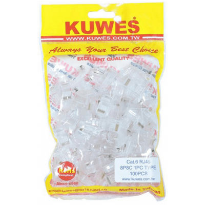 Kuwes RJ45 Connector (Pack of 100pc)