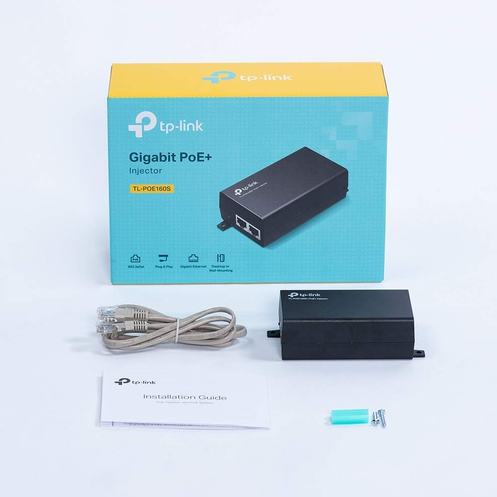 TP-Link POE160S Gigabit PoE+ Injector