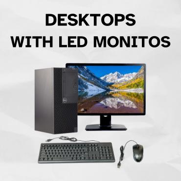 Desktops With LED Monitos