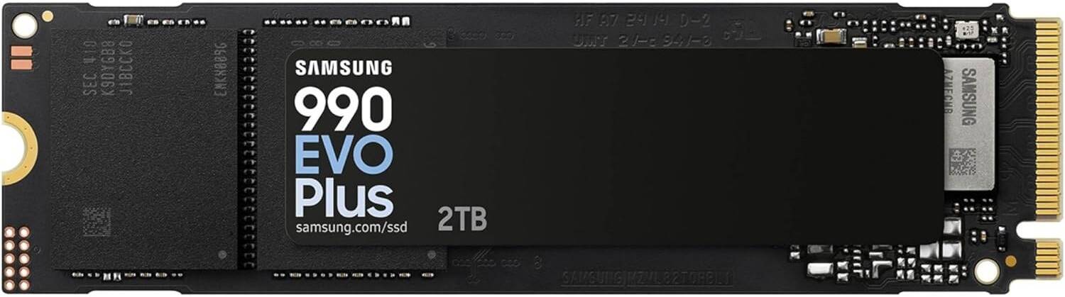 SAMSUNG 2TB NVMe 990 EVO Plus Gen4/5 Upto 7250Mb/s-MZ-V9S2T0BW