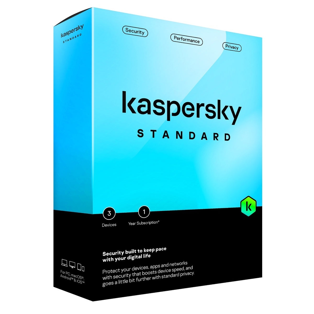 Kaspersky Standard Antivirus – 3 Devices, 1 Year Subscription