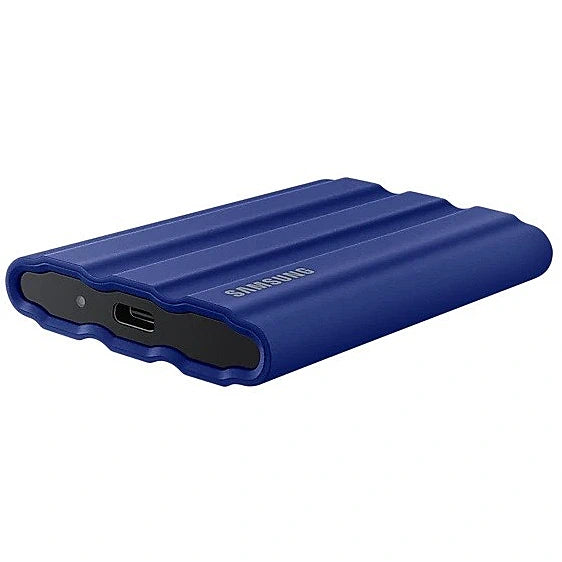 SAMSUNG 1TB External SSD T7 Portable Shield Blue MU-PE1T0R