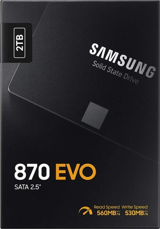 Samsung 870 EVO 2TB 2.5″ SATA SSD – MZ-77E2T0BW