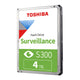 Toshiba S300 4TB Surveillance Internal Hard Drive 3.5" SATA 6Gb/s 5400RPM 128MB Cache DVR & NVR HDD - HDKPB08Z0A02S