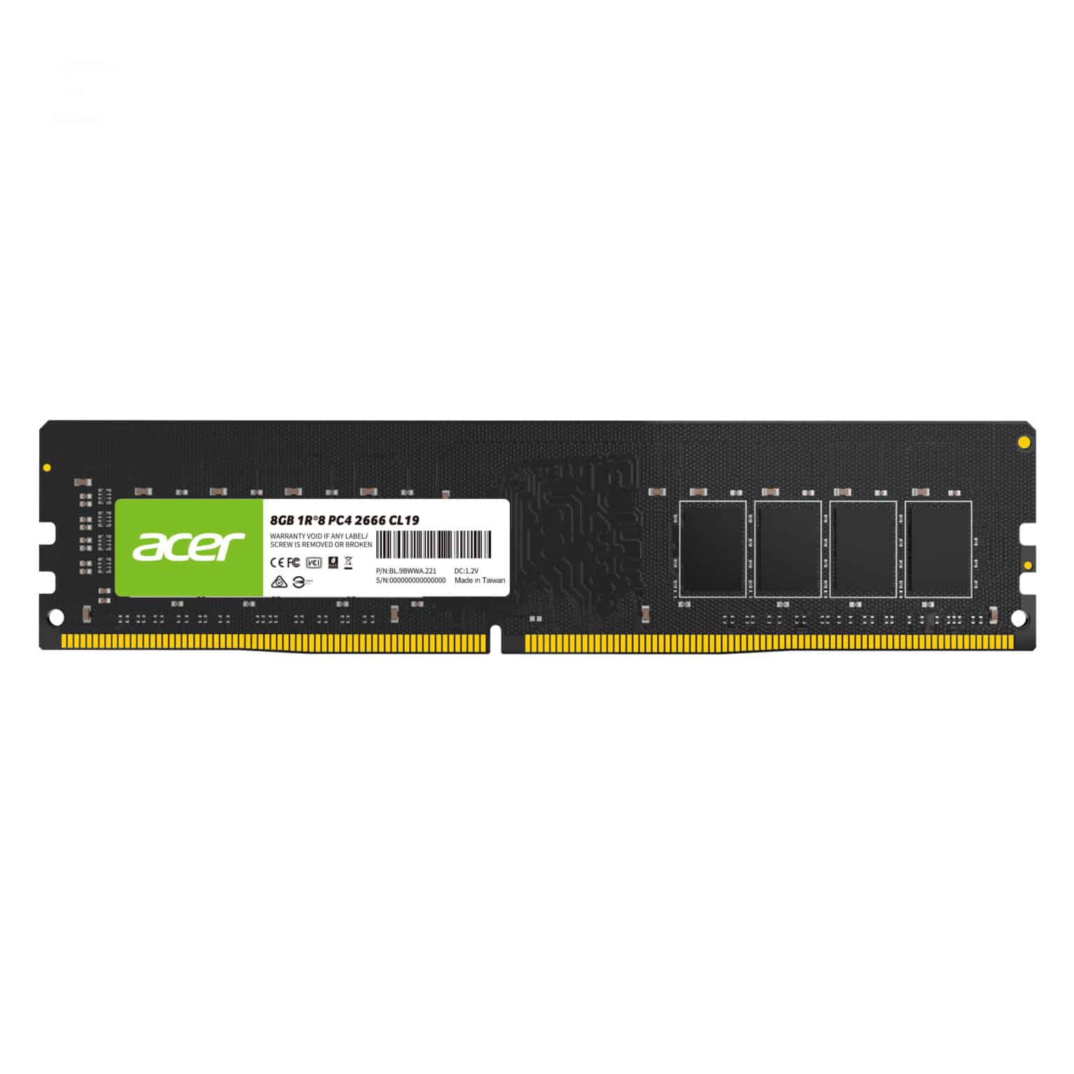 Acer 8GB UD100  DDR4 PC4-3200Mhz Ram for Desktop-BL.9BWWA.222
