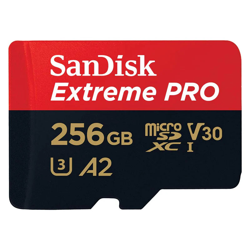 SanDisk 256GB Extreme PRO microSDXC UHS-I CARD with Adapter-Up to 200 MB/s