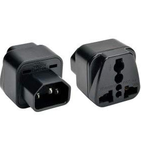 Power Adapter Pro IEC 320 PDU UPS C14 Plug to Generic Female Socket