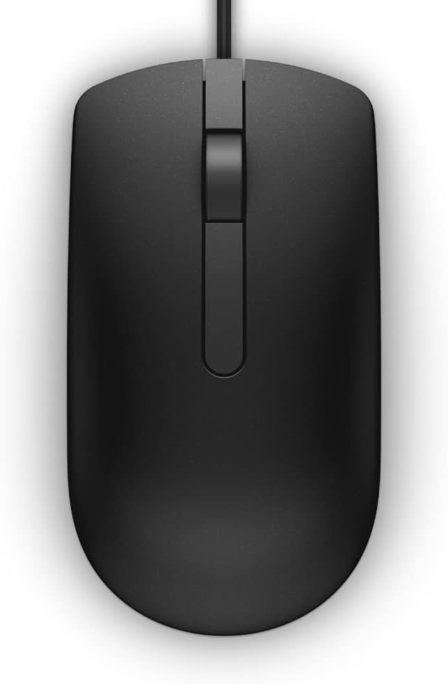 Dell MS116 Optical USB Mouse - 1000dpi / Optical / Wired / USB / Black