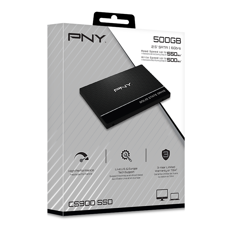 Pny 500GB Cs900 2.5" SSD (SSD7CS900-500-RB)