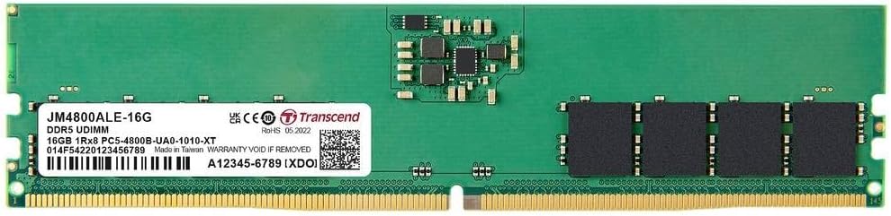Transcent 16GB DDR5 4800Mhz Ram for desktop (JM4800ALE-16G)