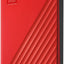 WD My Passport 4TB Portable Hard Drive USB 3.2 RED(WDBPKJ0040BRD)