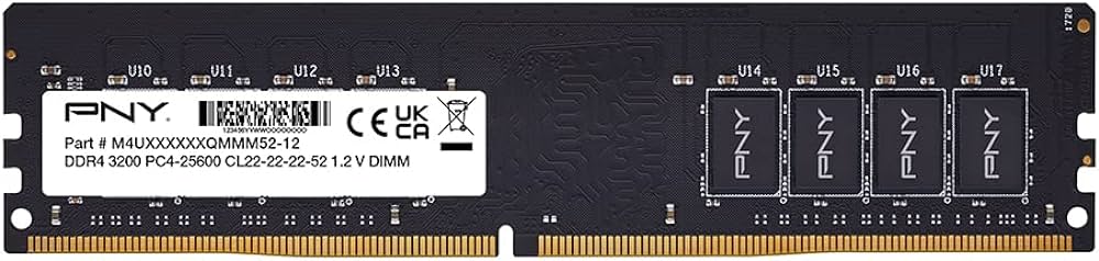 PNY 16GB DDR4 3200Mhz DIMM Memory Desktop (MD16GSD43200-TB)