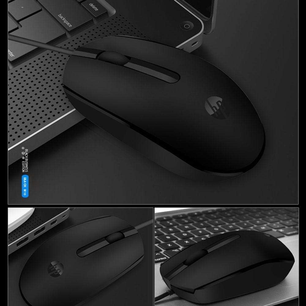 HP M10 Wired USB Mouse with 3 Buttons 1000DPI