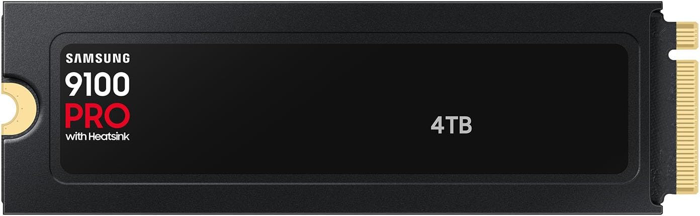 4TB NVMe Samsung 9100 Pro Gen5 Heatsink Upto 14800Mb/s(MZ-VAP4T0CW)