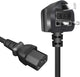 Power Cable, 3 Pin UK Adapter with Fuse, 1.5 Meter