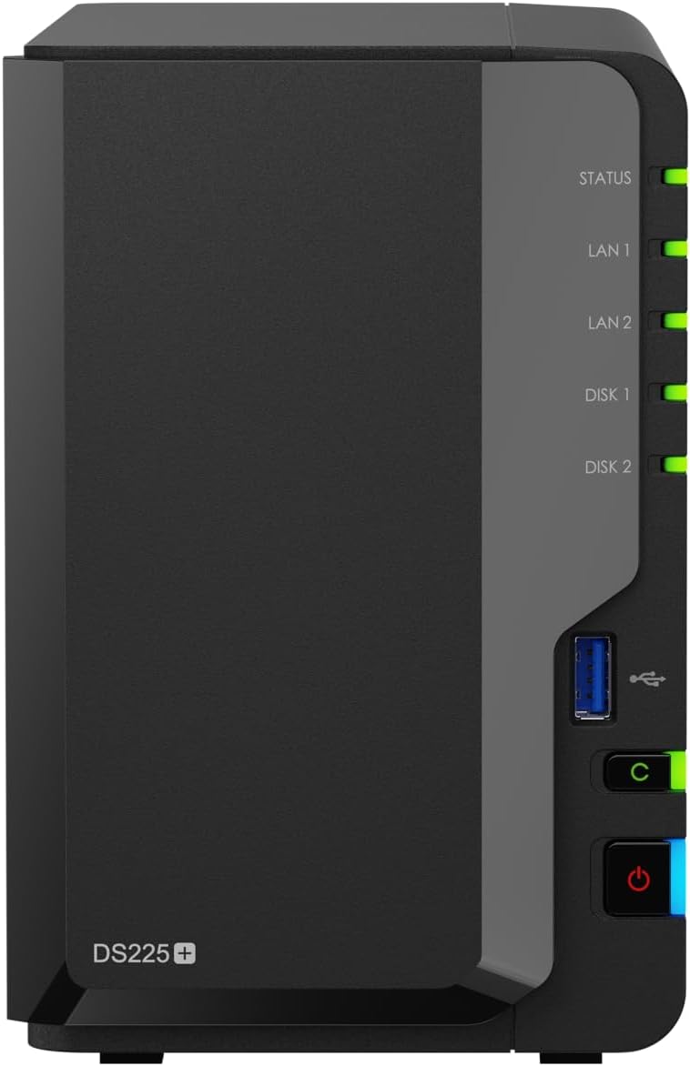 Synology DiskStation DS225+ /SATA / 2-Bays / USB / LAN / Desktop