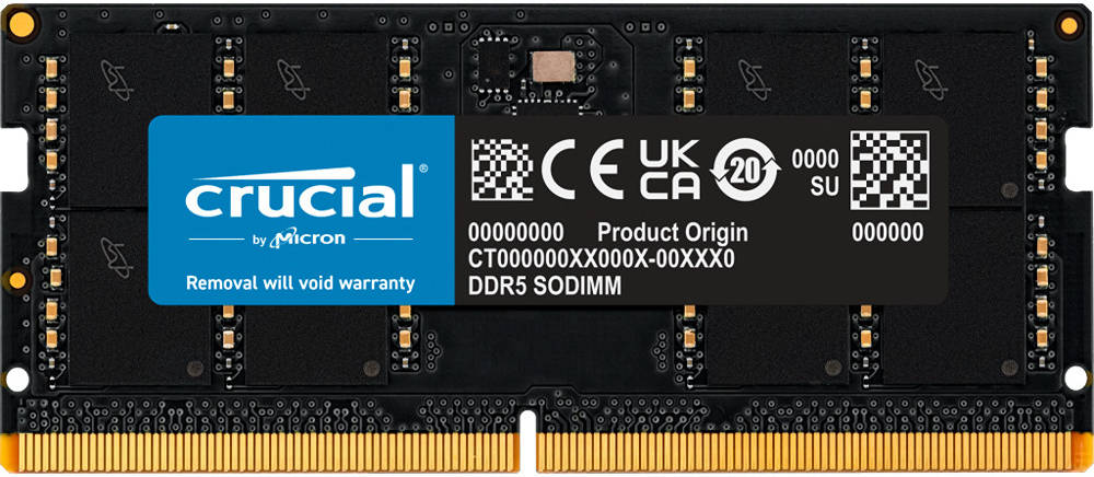 Crucial 32GB DDR5 5600MHZ SODIMM Memory Notebook - CT32G56C46S5