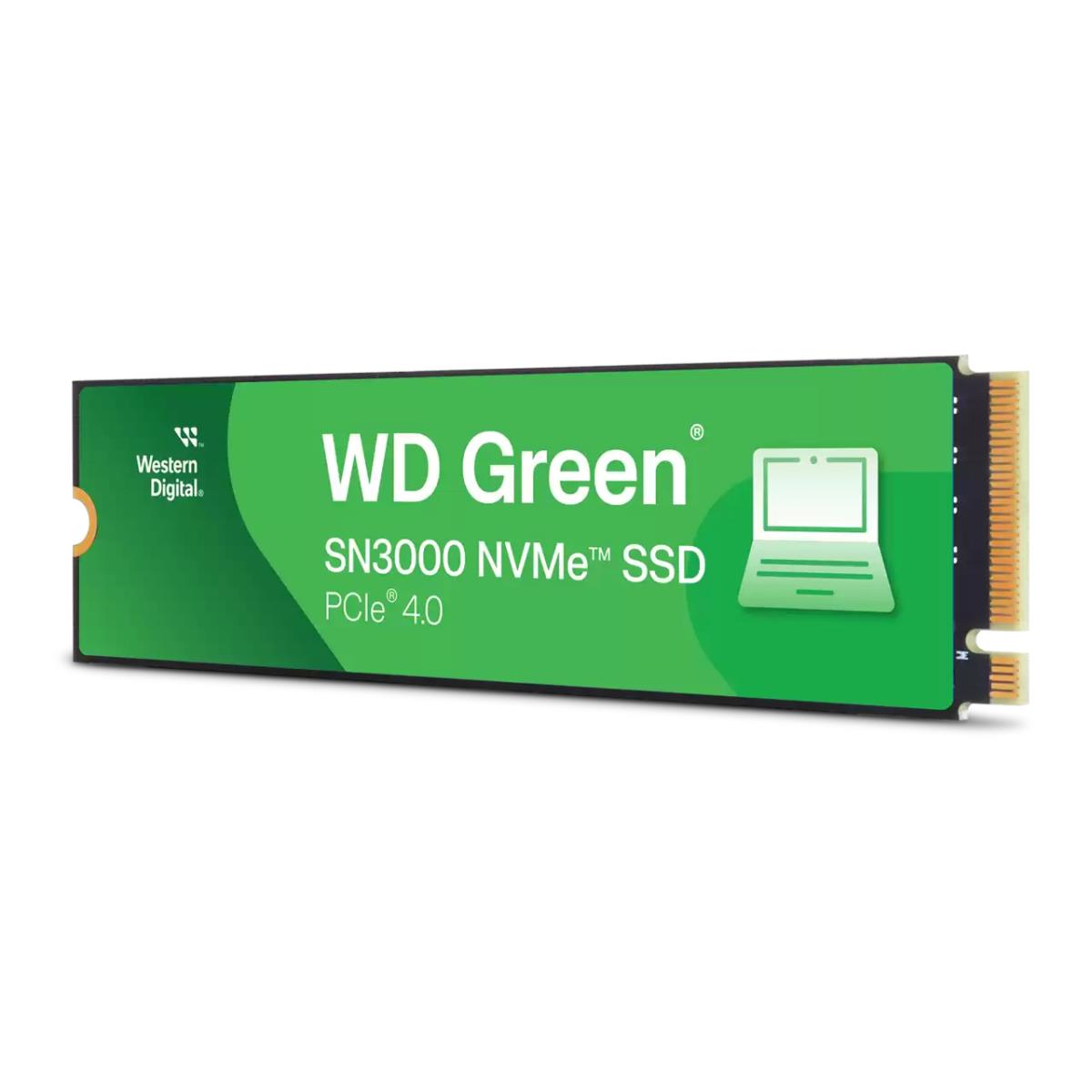500GB NVMe SSD WD Green SN3000 Gen4 Upto 5000Mb/s WDS500G4G0E