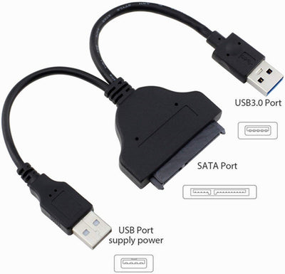 HAING HI-0339-U3C USB 3.0 TO SATA SSD Hard Disk Driver Power cable