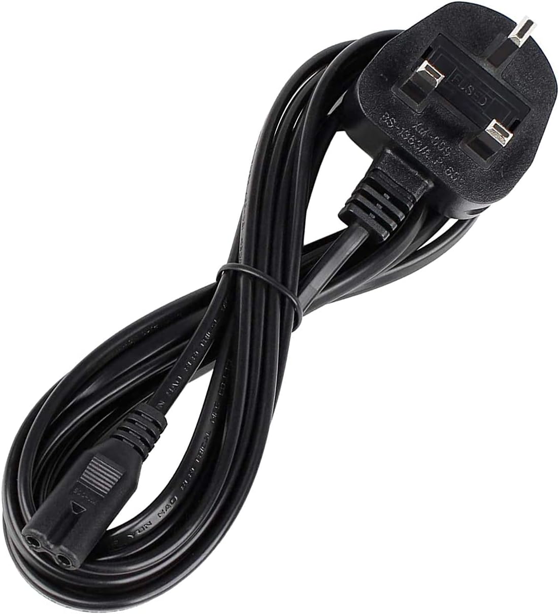 Power Cable for laptop 2 pin UK flat  1.5 m Cable