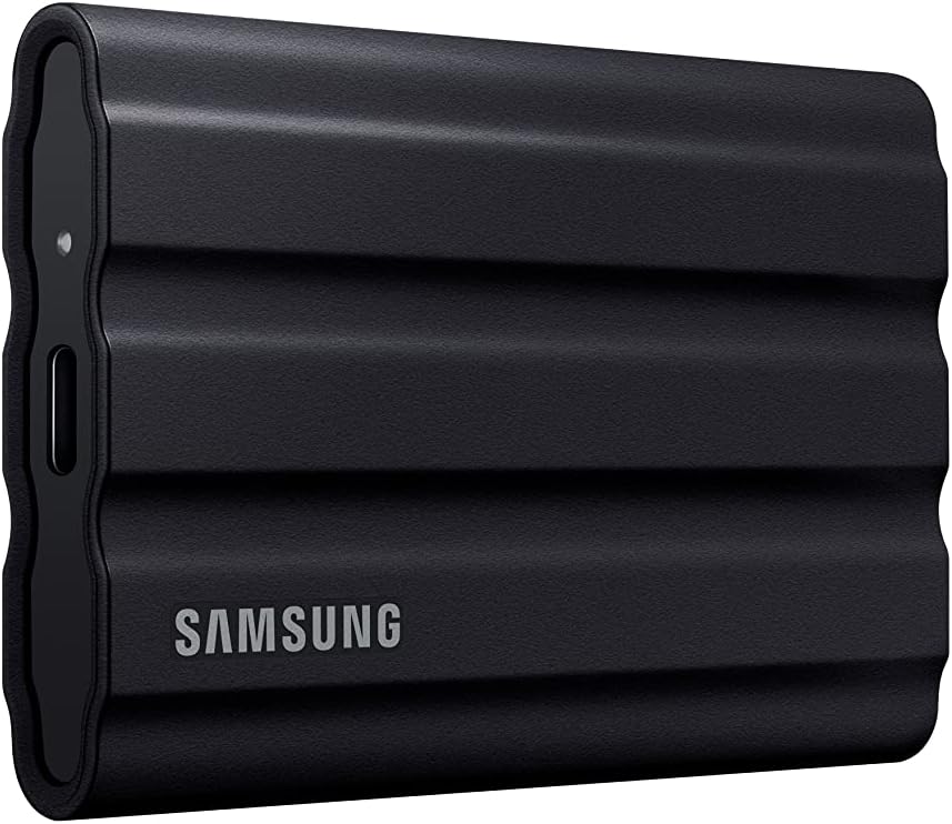 SAMSUNG 2TB External T7 Portable SSD Shield Black MU-PE2T0S