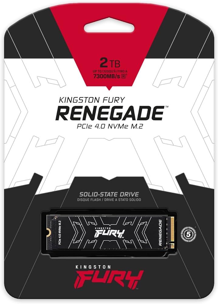 Kingston FURY Renegade M.2 2280 2TB PCIe 4.0 x4 NVMe 3D TLC Internal Solid State Drive (SSD) SFYRD/2000G