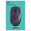 Logitech Wired Mouse M90 Black USB