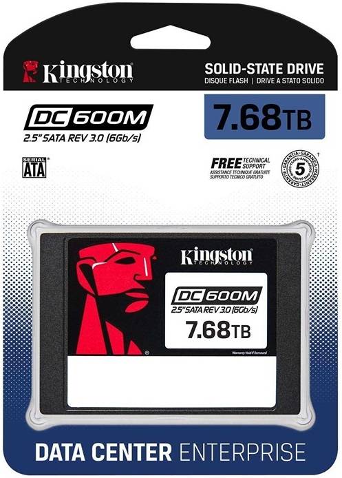 Kingston 7.68TB 2.5"SSD Enterprise DC600M-SEDC600M/7680G